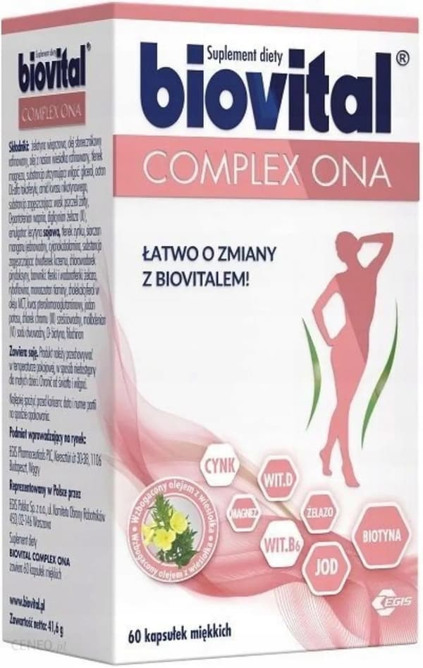 BIOVITAL COMPLEX ONA vitaminer mineraler 60 kapslar.