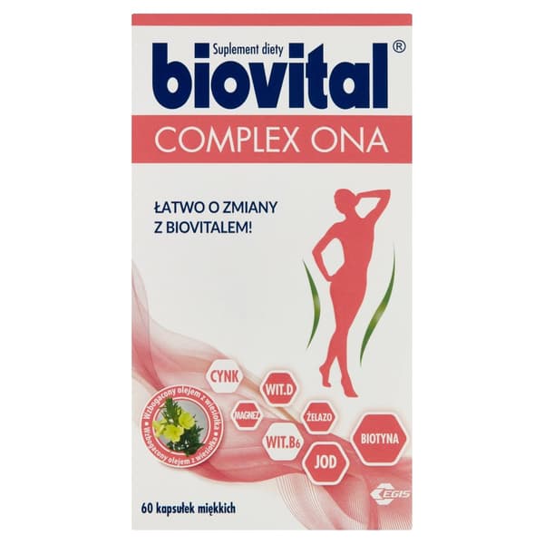 BIOVITAL COMPLEX ONA vitaminer mineraler 60 kapslar.