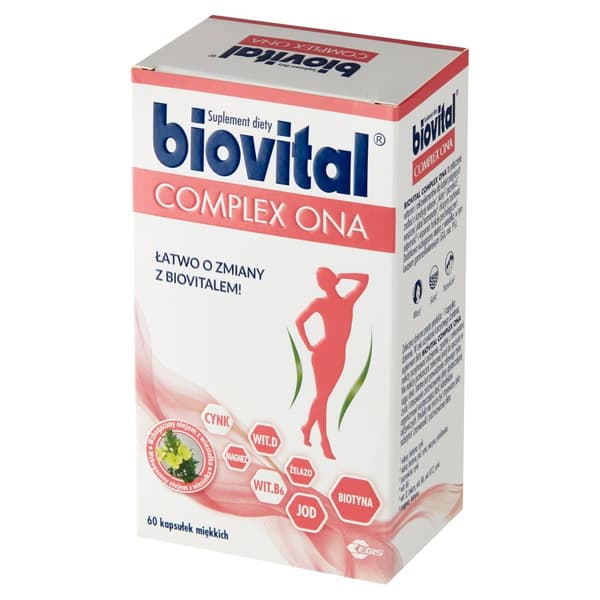 BIOVITAL COMPLEX ONA vitaminer mineraler 60 kapslar.