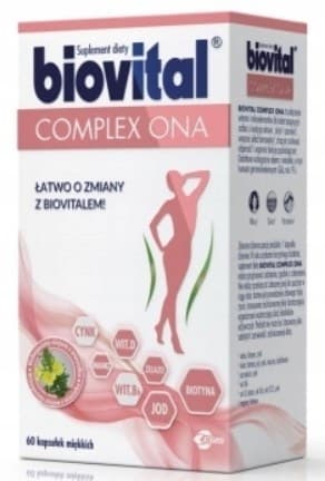 BIOVITAL COMPLEX ONA vitaminer mineraler 60 kapslar.