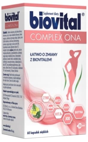 BIOVITAL COMPLEX ONA vitaminer mineraler 60 kapslar.