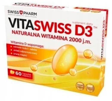 VITASWISS D3 2000 vitamin D immunitet 60 tabletter.