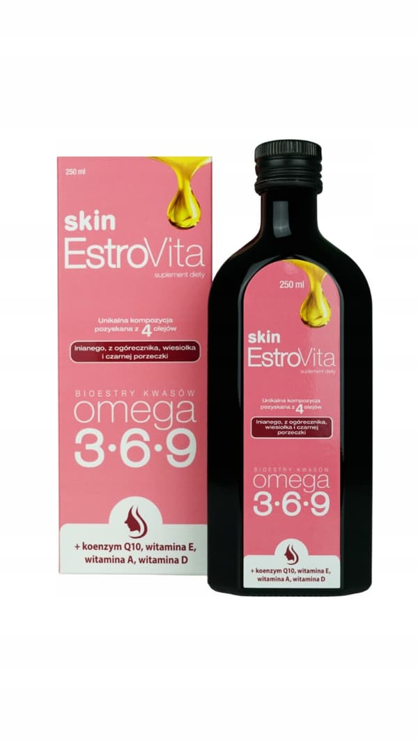 ESTROVITA SKIN OMEGA syror söt citron 250 ml