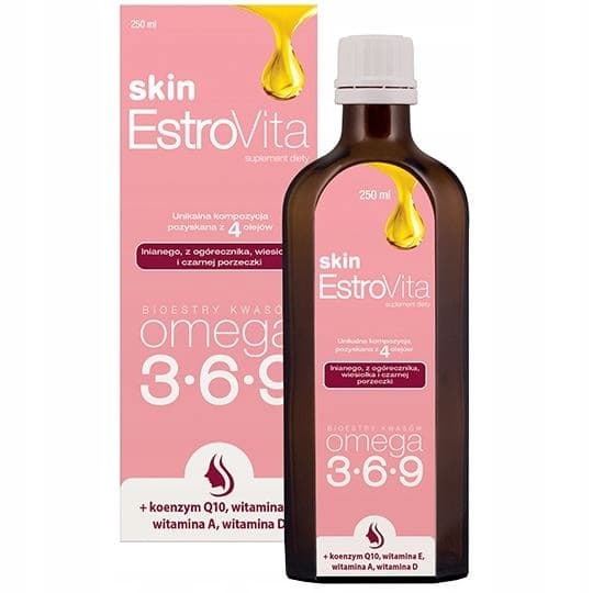 ESTROVITA SKIN OMEGA syror söt citron 250 ml