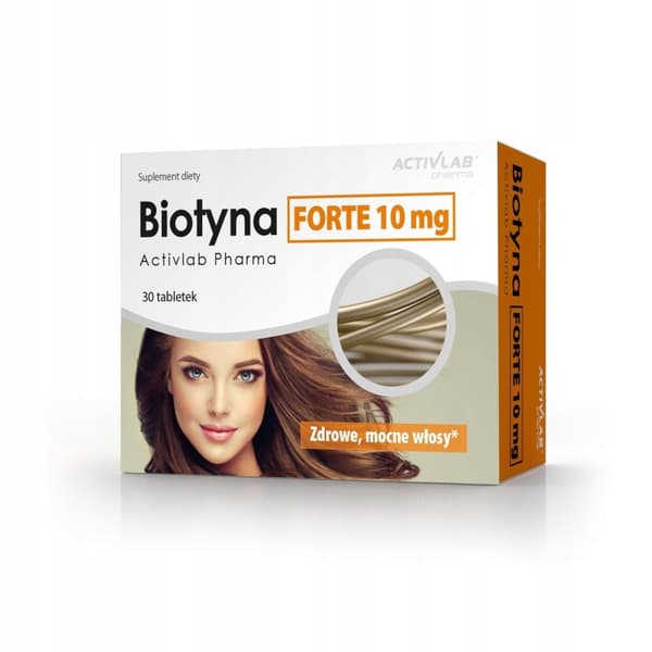 BIOTIN FORTE 10 MG hår hud naglar 30 tabletter.