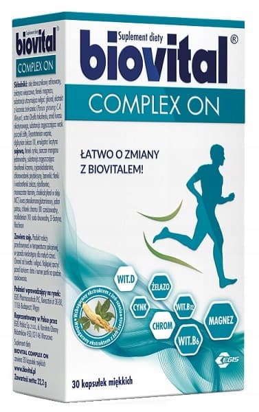 BIOVITAL KOMPLEX PÅ vitaminer och mineraler 30 kapslar.