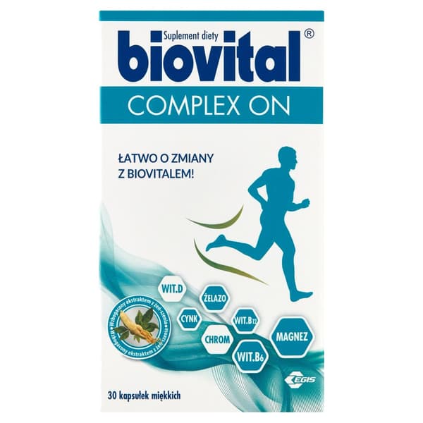 BIOVITAL KOMPLEX PÅ vitaminer och mineraler 30 kapslar.