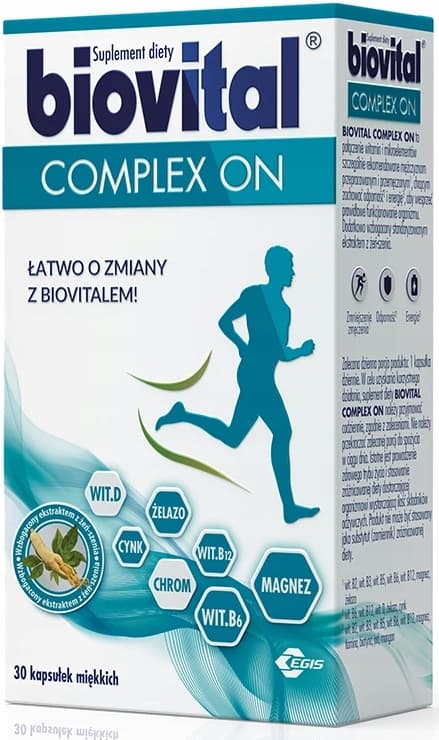 BIOVITAL KOMPLEX PÅ vitaminer och mineraler 30 kapslar.
