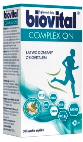 BIOVITAL KOMPLEX PÅ vitaminer och mineraler 30 kapslar.