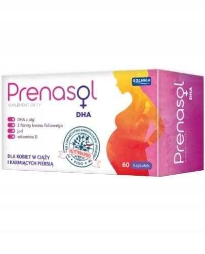 PRENASOL DHA graviditetsvitaminer Solinea 60 kapsler.