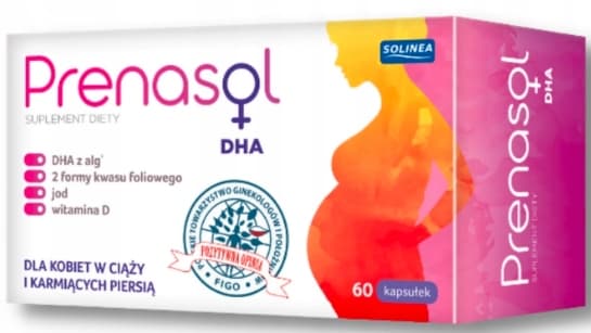 PRENASOL DHA graviditetsvitaminer Solinea 60 kapsler.