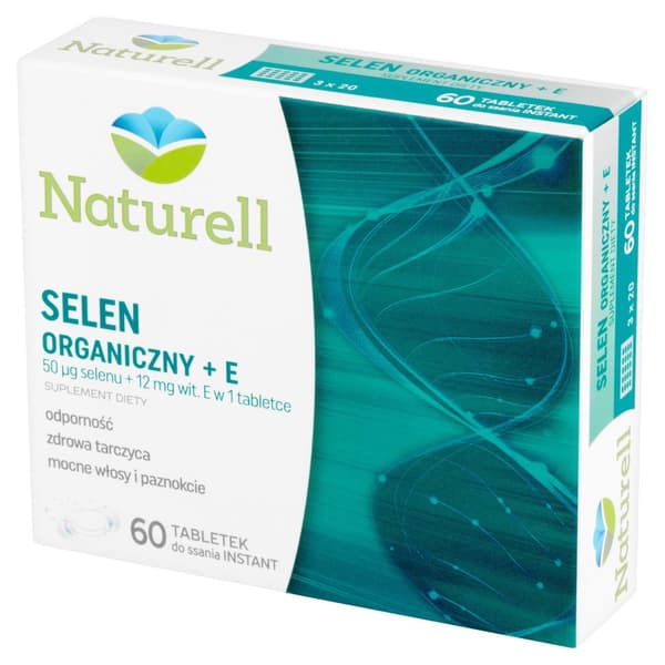 Naturell Organiskt Selen + E-vitamin E 60 tabletter.