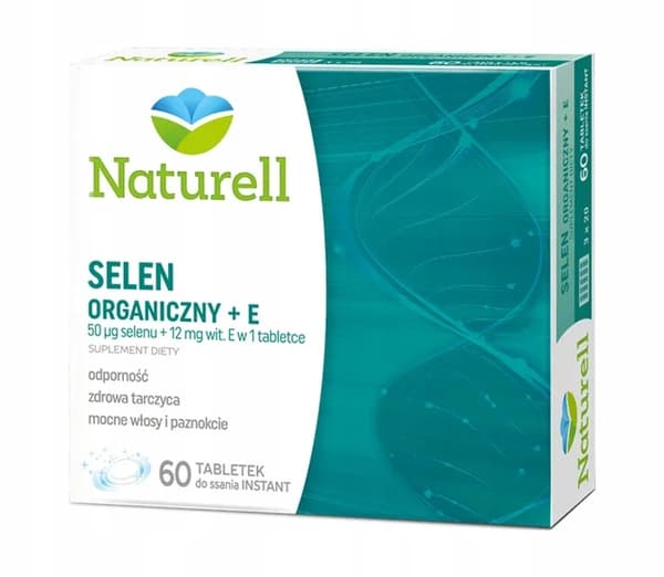Naturell Organiskt Selen + E-vitamin E 60 tabletter.