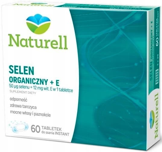 Naturell Organiskt Selen + E-vitamin E 60 tabletter.