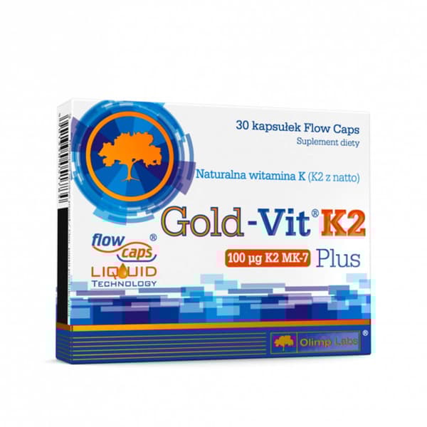 OLIMP Gold - Vit K2 Plus Vitamin K2 MK7 30 kapslar.