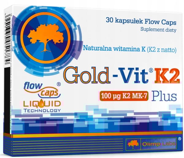 OLIMP Gold - Vit K2 Plus Vitamin K2 MK7 30 kapslar.