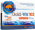 Miniatyrbild 1 av 3: OLIMP Gold - Vit K2 Plus Vitamin K2 MK7 30 kapslar.