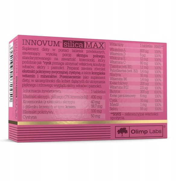 OLIMP Innovym Silica MAX hästsvans silikonhud 30 tabletter
