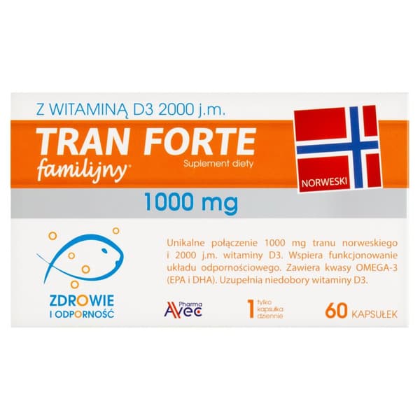 Avec Fish Oil Family Forte + Vitamin D 60 kapslar