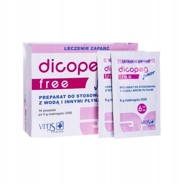 Dicopeg Junior Free För förstoppning 14 dospåsar