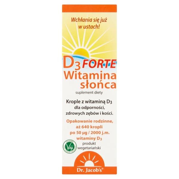 Dr. Jacobs Vitamin Sun D3 Forte 2000 droppar 20 ml