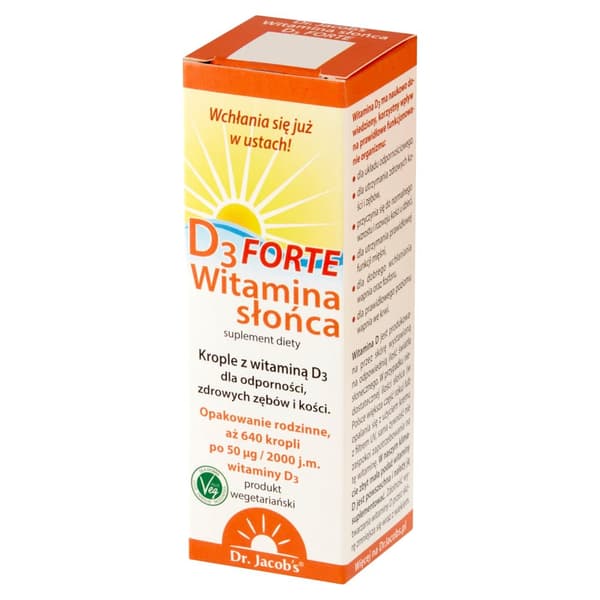 Dr. Jacobs Vitamin Sun D3 Forte 2000 droppar 20 ml