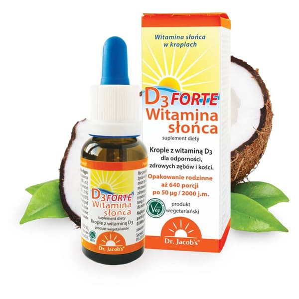 Dr. Jacobs Vitamin Sun D3 Forte 2000 droppar 20 ml