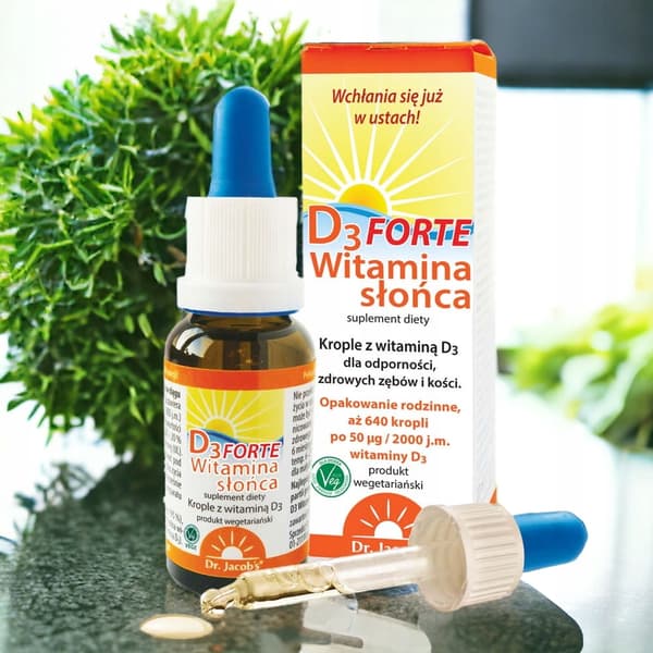 Dr. Jacobs Vitamin Sun D3 Forte 2000 droppar 20 ml