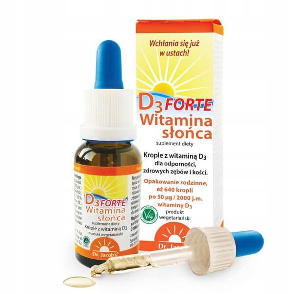 Dr. Jacobs Vitamin Sun D3 Forte 2000 droppar 20 ml