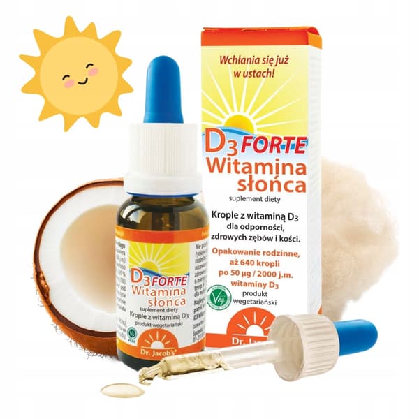 Dr. Jacobs Vitamin Sun D3 Forte 2000 droppar 20 ml