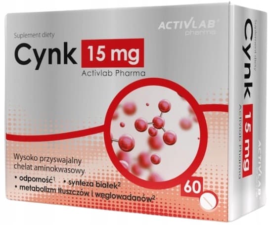 Activlab Pharma Zink 15 mg, 60 kapsler