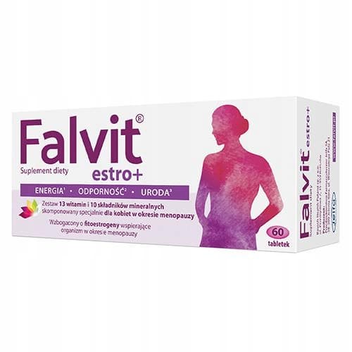 FALVIT ESTRO+ vitaminset för kvinnor 60 tabletter.