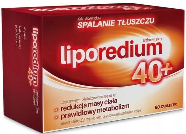 Liporedium 40+ fettförbränning, 60 tabletter