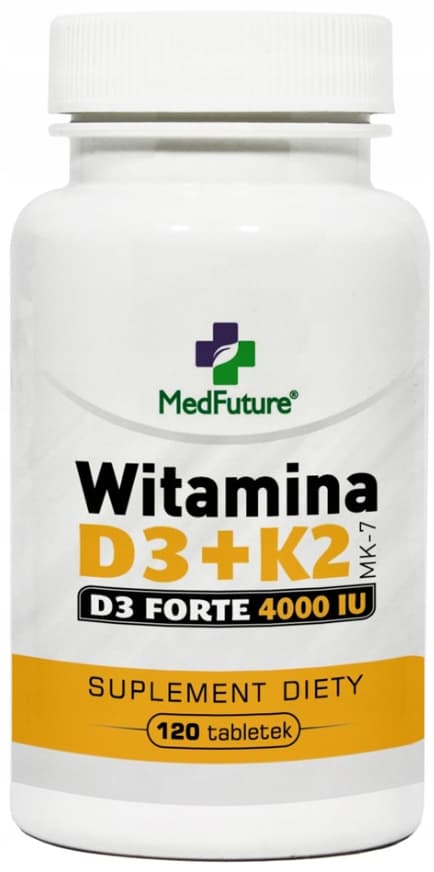 VITAMIN D3 4000 + K2 MK-7 FORTE MedFuture 120 flikar