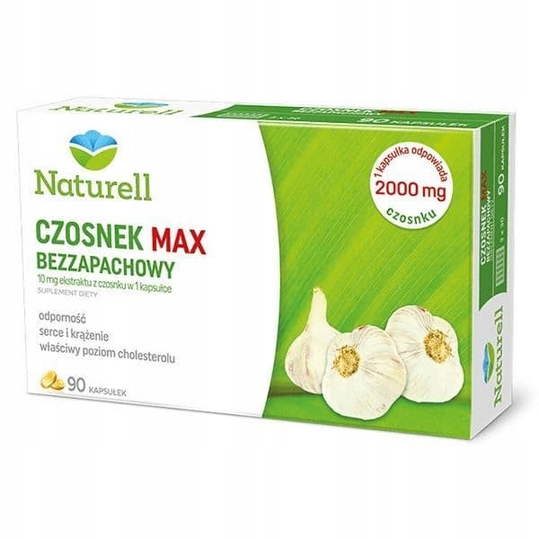 Naturell Vitlök Max luktfri 90 kapslar