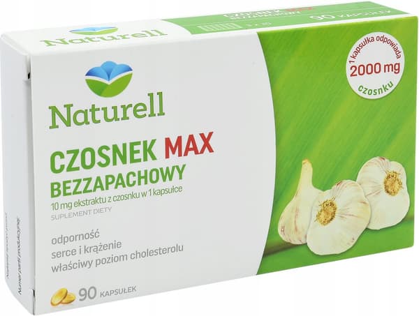 Naturell Vitlök Max luktfri 90 kapslar
