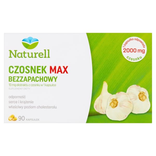 Naturell Vitlök Max luktfri 90 kapslar