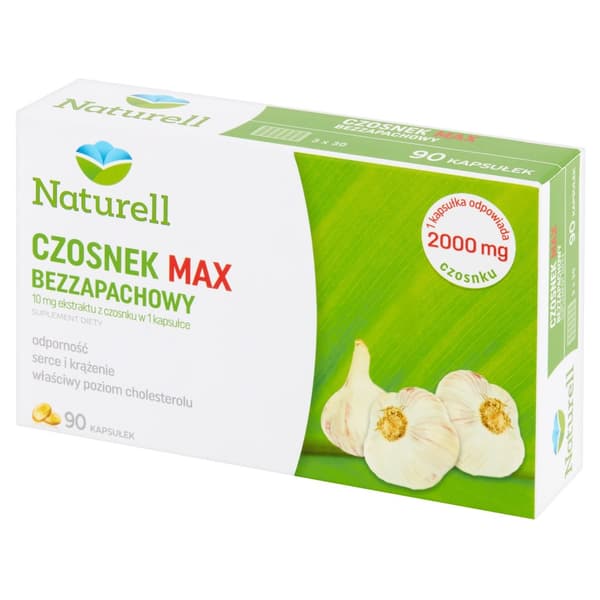 Naturell Vitlök Max luktfri 90 kapslar