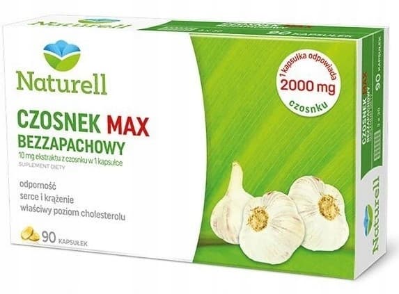 Naturell Vitlök Max luktfri 90 kapslar
