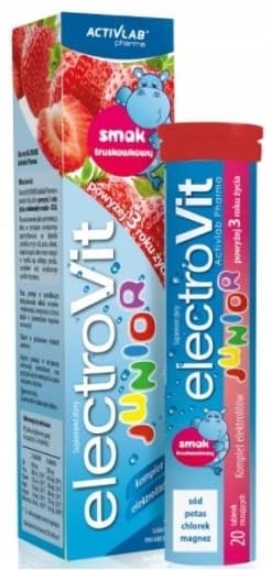 ELECTROVIT JUNIOR jordgubbssmaksatta elektrolyter