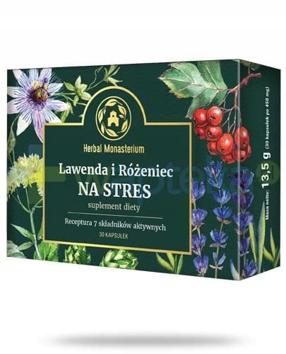 Herbal Monasterium Lavender Rhodiola rosea 30 kapslar