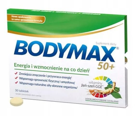 Bodymax Vital 50+ GINSENG 30 tabletter.