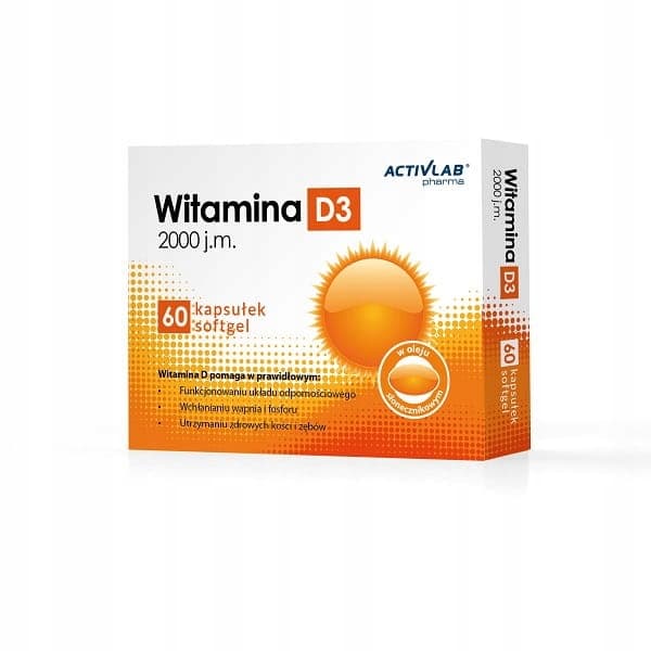 Activlab Pharma Vitamin D3 2000 IE 60 kapslar