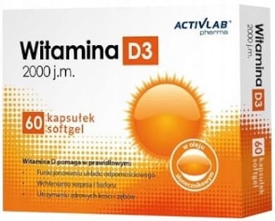 Activlab Pharma Vitamin D3 2000 IE 60 kapslar