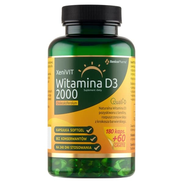 Xenico Xenivit Vitamin D3 2000 IE 240 kapslar