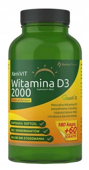 Xenico Xenivit Vitamin D3 2000 IE 240 kapslar