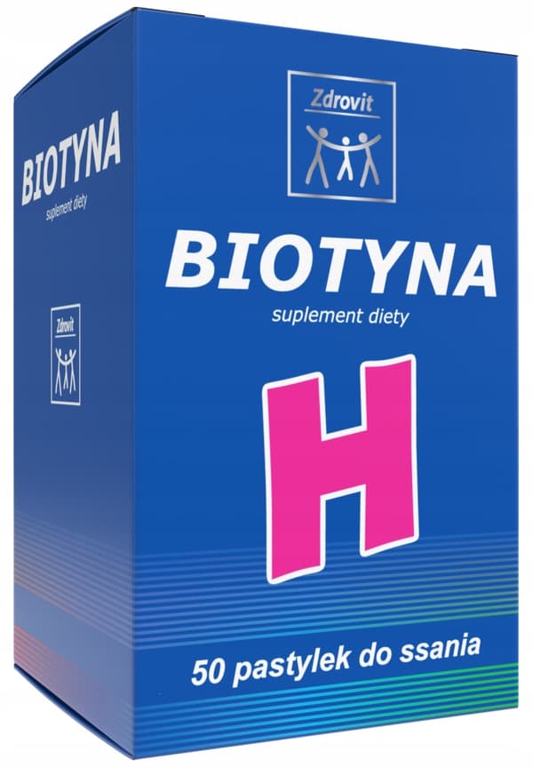 Zdrovit Biotin Ananassmag 50 sugetabletter