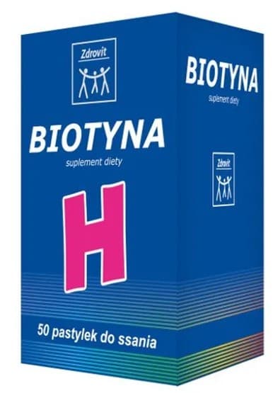 Zdrovit Biotin Ananassmag 50 sugetabletter