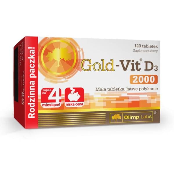 Olimp Gold-Vit D3 2000 Vitamin D3 120 tabletter