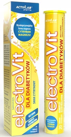 ElectroVit för diabetiker citronsmak 20 tabletter